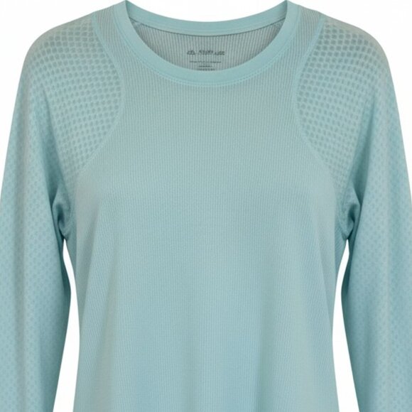 Lululemon Long Sleeve Green Stripe Diamond Sheer Pullover XS Sheer Top - Picture 2 of 5